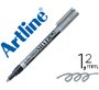 Rotulador artline marcador permanente tinta metalica ek-990 plata punta redonda 1.2 mm