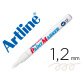 Rotulador artline marcador permanente ek-440 xf blanco punta redonda 1.2 mm metal caucho y plastico