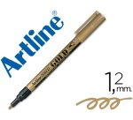 Rotulador artline marcador permanente punta metalica ek-990 oro punta redonda 1.2 mm