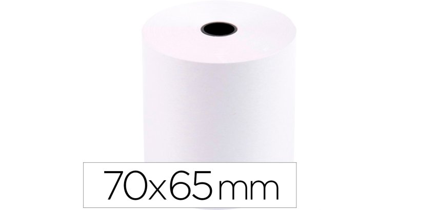 Rollo papel electra Q-connect 70 x 65 x 12 mm papel de 60gr