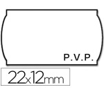 Etiquetas meto onduladas 22x12 mm pvp blanca adh.2 rollo 1500 etiquetas