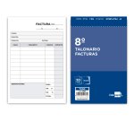 Talonario liderpapel facturas 8º original y copia t200 con i.v.a