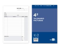 Talonario liderpapel facturas cuarto original y copia t216 con i.v.a.