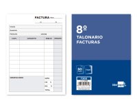 Talonario liderpapel facturas 8º original y 2 copias t300 con i.v.a.