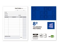 Talonario liderpapel facturas 8º original y 2 copias t301 sin i.v.a.