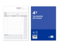 Talonario liderpapel facturas cuarto original y 2 copias t316 con i.v.a.
