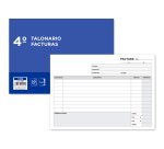 Talonario liderpapel facturas cuarto original y copia t218 apaisado con i.v.a.