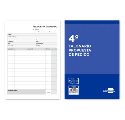 Talonario liderpapel pedidos cuarto original y copia t222