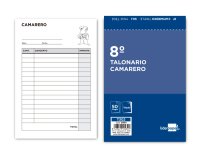 Talonario liderpapel camarero 8º original y 2 copias t302