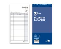 Talonario liderpapel camarero 3/fº original y copia t214
