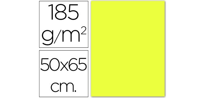 Cartulina de color 50 x 65 cm 185 g Guarro - unidad
