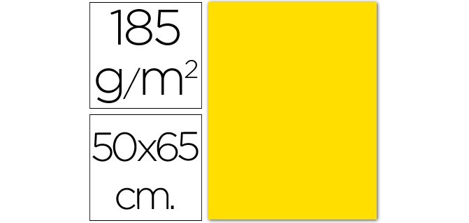Cartulina de color 50 x 65 cm 185 g Guarro - unidad