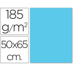 Cartulina guarro azul cielo 50x65 cm 185 gr