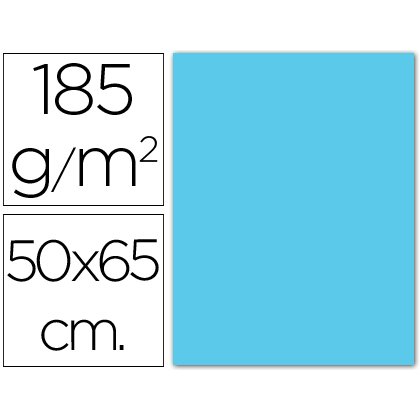 Cartulina guarro azul cielo 50x65 cm 185 gr