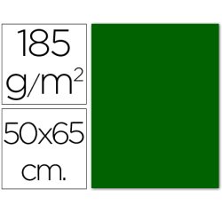 Cartulina guarro verde billar 50x65 cm 185 gr