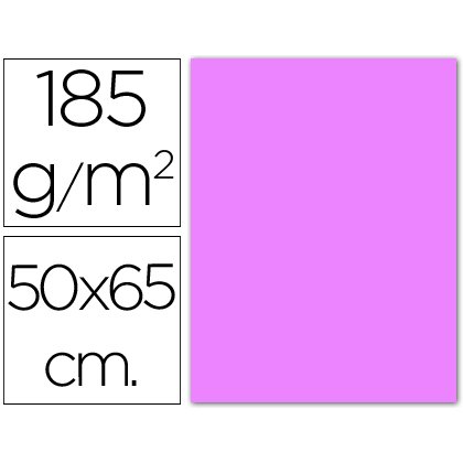 Cartulina guarro lila 50x65 cm 185 gr