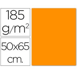 Cartulina guarro naranja 50x65 cm 185 gr