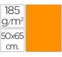 Cartulina guarro naranja 50x65 cm 185 gr