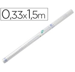 Rollo plástico adhesivo Liderpapel 0.33x1.50 