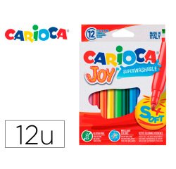 Rotulador carioca joy caja de 12 unidades colores surtidos