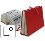 Carpeta fuelle liderpapel letras carton forrado burdeos
