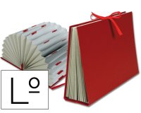 Carpeta fuelle liderpapel letras carton forrado burdeos