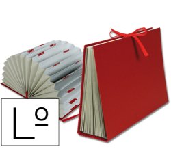 Carpeta fuelle liderpapel letras carton forrado burdeos