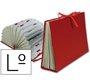 Carpeta fuelle liderpapel letras carton forrado burdeos