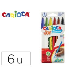 Rotulador carioca joy caja de 6 colores surtidos