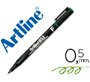 Rotulador artline retroproyeccion punta fibra permanente ek-853 verde -punta redonda 0.5 mm