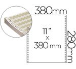 Papel continuo 380x11 pautado caja de 2500 hojas