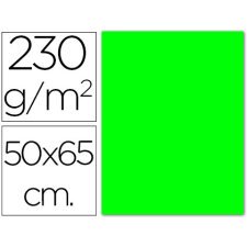 Cartulina de color fluorescente 50 x 65 cm 230 g - unidad