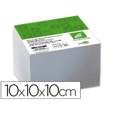 Taco papel liderpapel encolado 100x100x100 mm blanco 80 gr