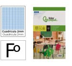Bloc examenes liderpapel cuadro 2mm folio 40 hojas 60 g
