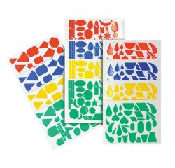 Gomets figuras surtidas 706 bolsa de 20 hojas