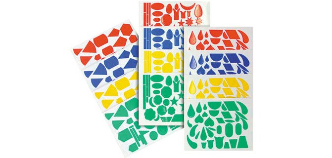 Gomets figuras surtidas 706 bolsa de 20 hojas