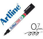 Rotulador artline marcador permanente ek-700 negro punta redonda 0.7 mm papel metal y cristal