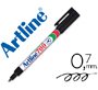 Rotulador artline marcador permanente ek-700 negro punta redonda 0.7 mm papel metal y cristal