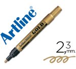 Rotulador artline marcador permanente tinta metalica ek-900 oro punta redonda 2.3 mm