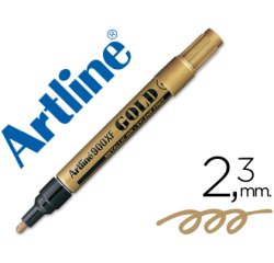 Rotulador artline marcador permanente tinta metalica ek-900 oro punta redonda 2.3 mm