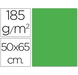 Cartulina guarro verde manzana 50x65 cm 185 gr