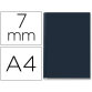 Cubierta para encuadernar Channel rígida 35565 negra  capacidad 36/70 hojas