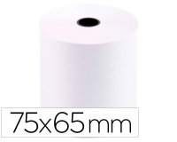 Rollo sumadora q-connect electro 75 mm ancho x 65 mm diametro sin bisfenol a