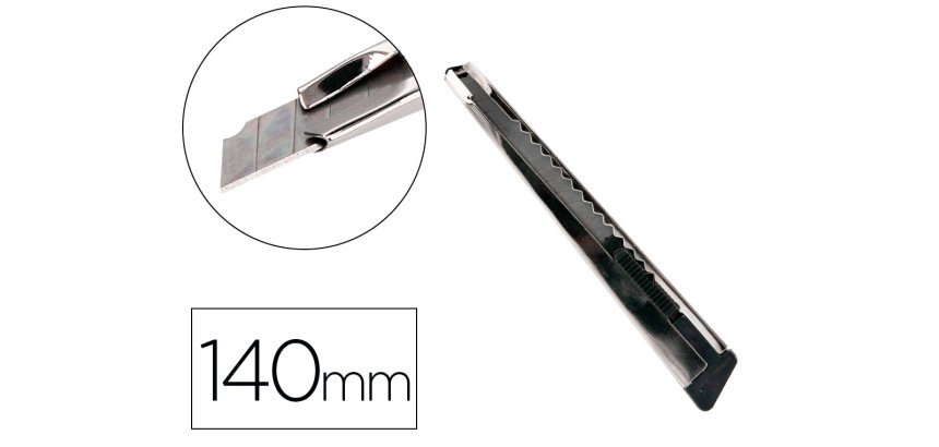 Cuter q-connect metalico estrecho con funda cuchilla 9 mm xd-46 con clip bolsa 1 unidad