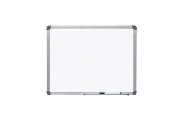 Pizarra blanca rocada acero vitrificado magnetico marco aluminio y cantoneras pvc 60x45 cm incluye bandeja para