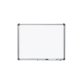 Pizarra blanca rocada acero vitrificado magnetico marco aluminio y cantoneras pvc 60x45 cm incluye bandeja para