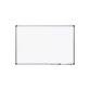 Pizarra blanca rocada acero vitrificado magnetico marco aluminio y cantoneras pvc 90x60 cm incluye bandeja para