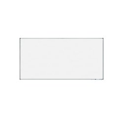 Pizarra blanca rocada acero vitrificado magnetico marco aluminio y cantoneras pvc 240x120 cm incluye bandeja