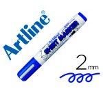 Rotulador artline camiseta ekt-2 azul punta redonda 2 mm para uso en camisetas