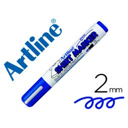 Rotulador artline camiseta ekt-2 azul punta redonda 2 mm para uso en camisetas